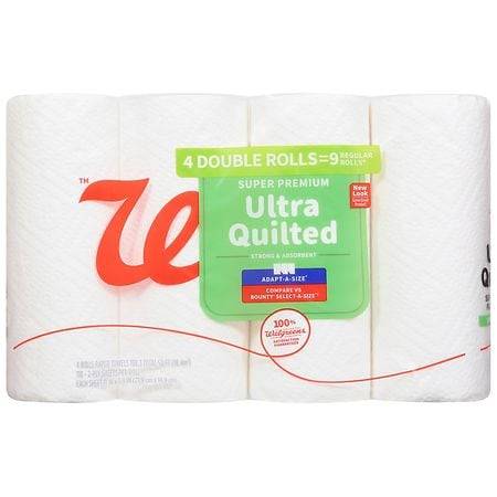 Walgreens Super Premium Ultra Quilted Paper Towels (4 ct)