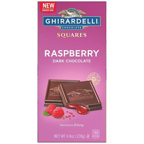 Ghirardelli Bar Dark Chocolate & Raspberry - 4.8 oz
