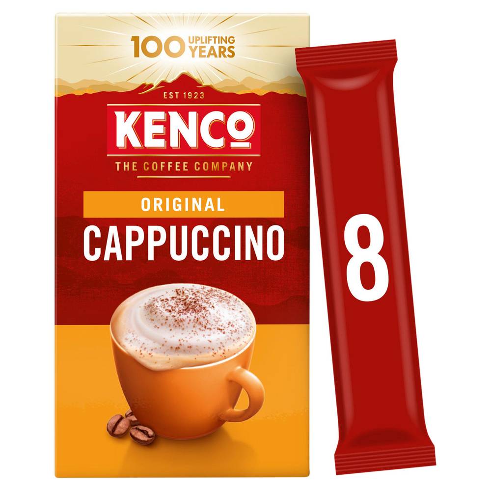 Kenco Cappuccino Instant Coffee x8 Sachets