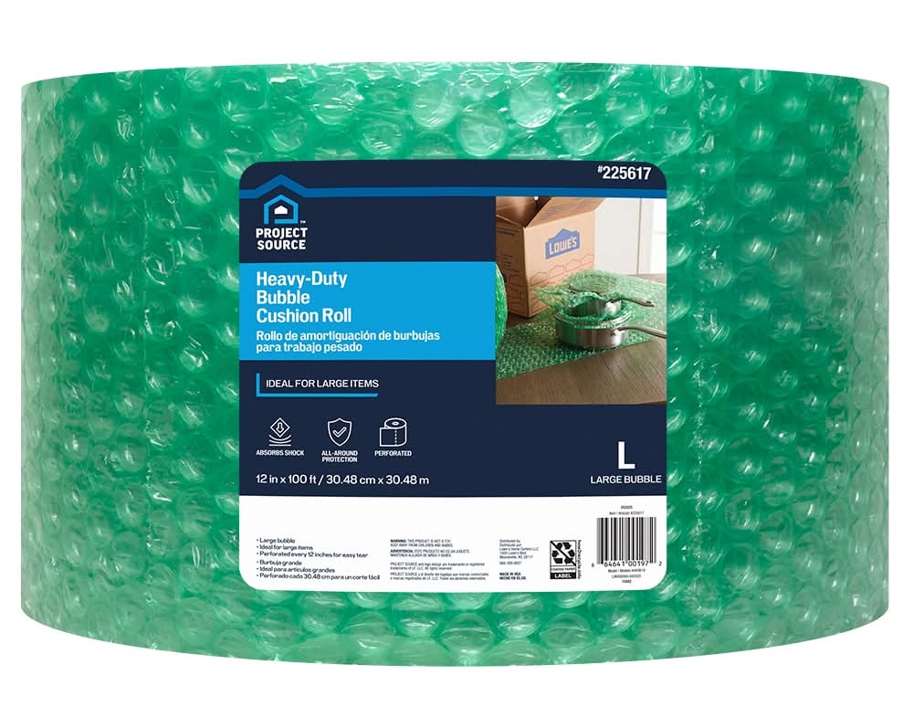 Project Source 12-in x 100-ft Bubble cushion