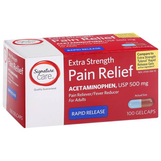 Signature Care Pain Relief Extra Strength (100 caps)