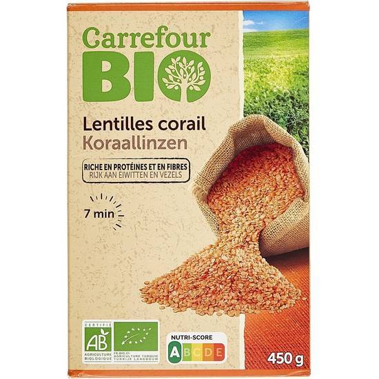 Carrefour Bio - Lentilles corail