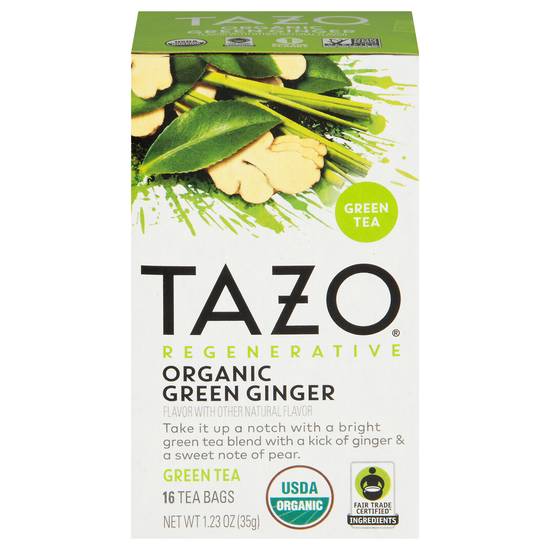 Tazo Organic Regenerative Green Tea (1.23 oz) (green ginger)