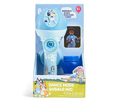 Little Kids Bluey Dance Mode Bubble Machine and Toy Microphone