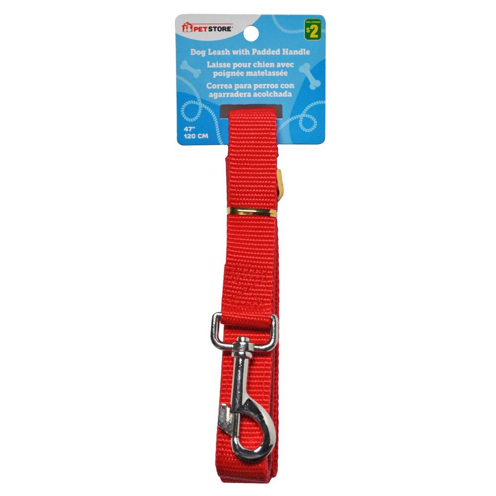 Nylon Dog Leash w/ Deluxe Padded Handle