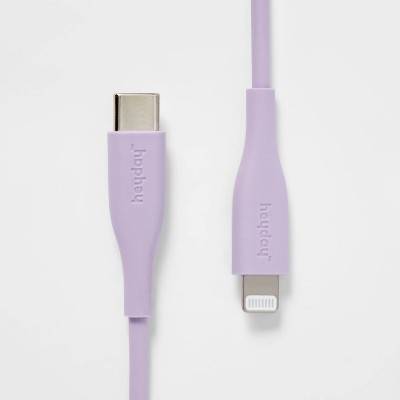 Heyday Lightning To Usb-C Round Cable (lavender)