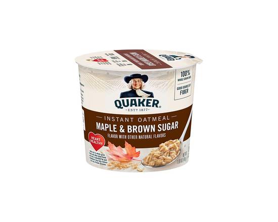 Order Quaker Maple & Brown Sugar Instant Oatmeal 1.69oz food online from Chevron Extramile store, Antioch on bringmethat.com