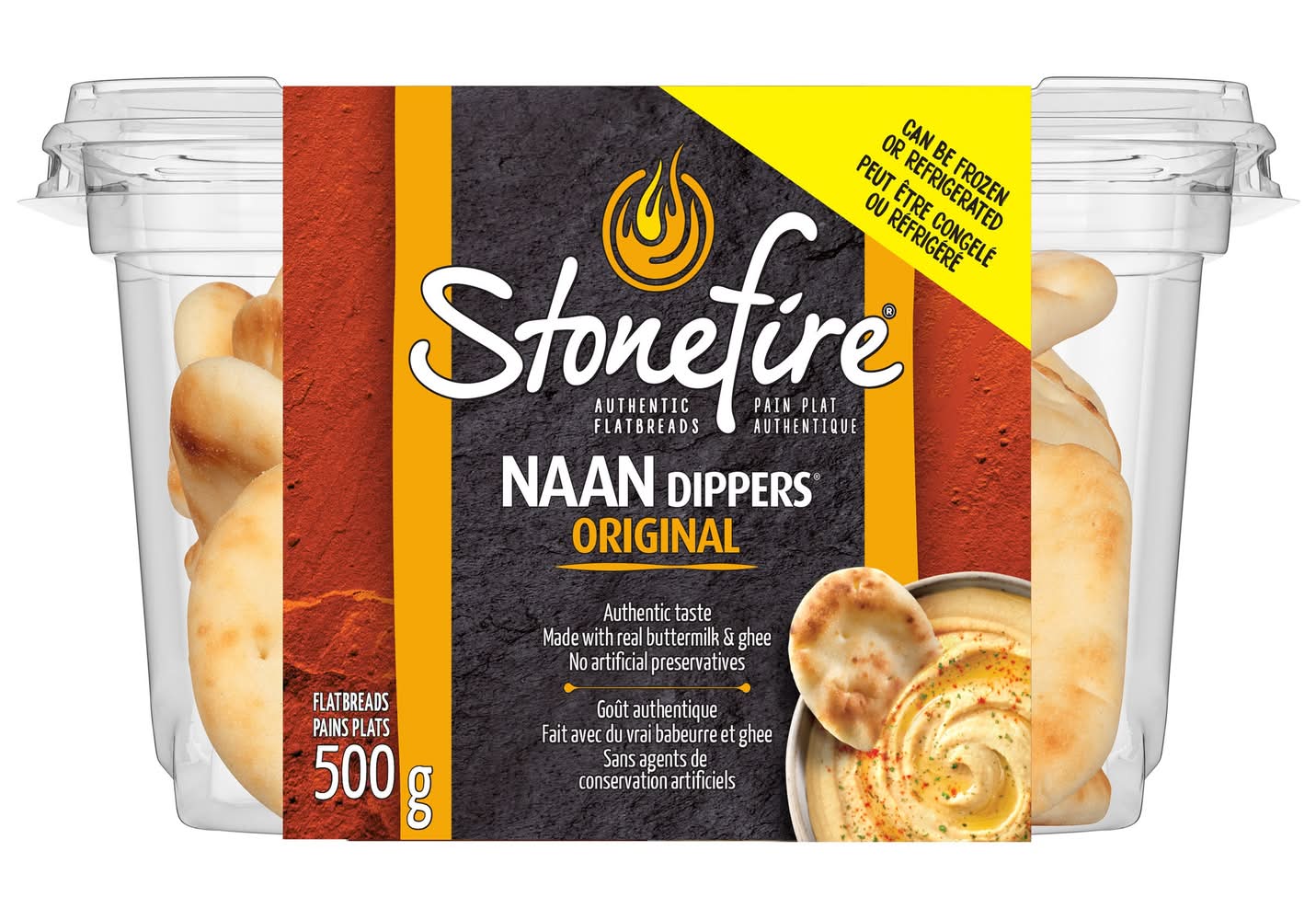 Stonefire - Pain Plat, 500 G / Stonefire Original Naan Dippers, 500 G