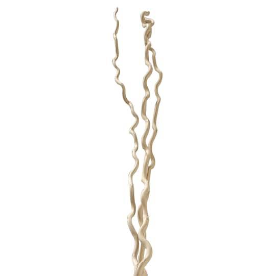 Cream Curly Willow Branch Bundle By Ashland