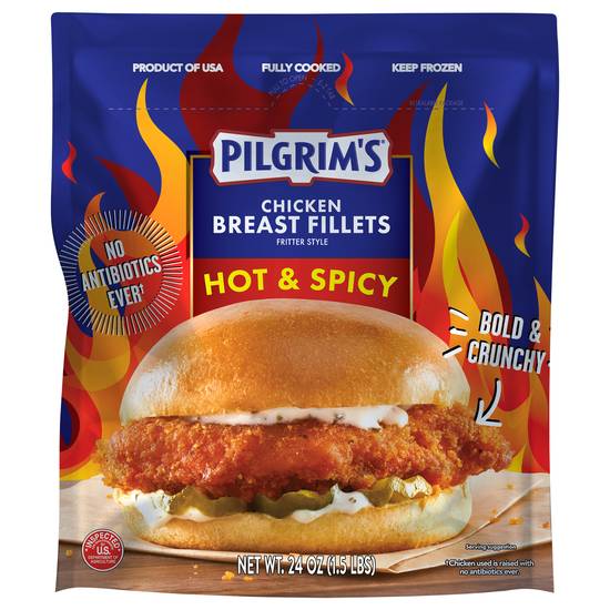 Pilgrim's Hot & Spicy Chicken Breast Fillet
