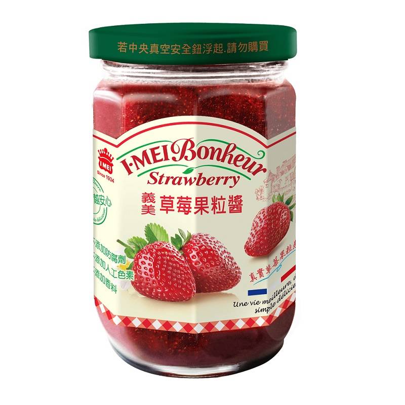 義美草莓果粒醬 <300g克 x 1 x 1Can罐> @14#4710126201255