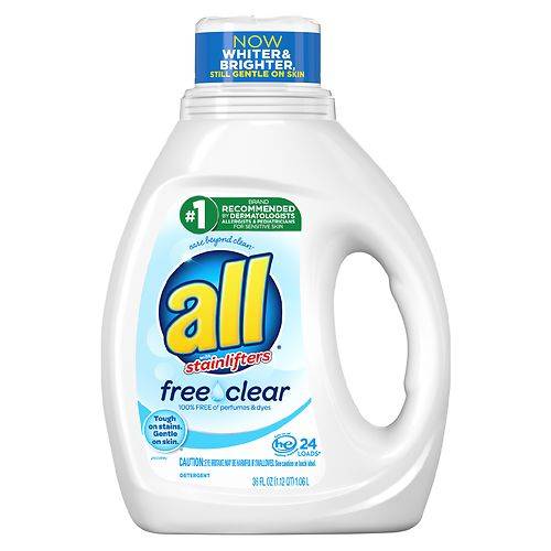 all Liquid Laundry Detergent Free Clear - 36.0 fl oz