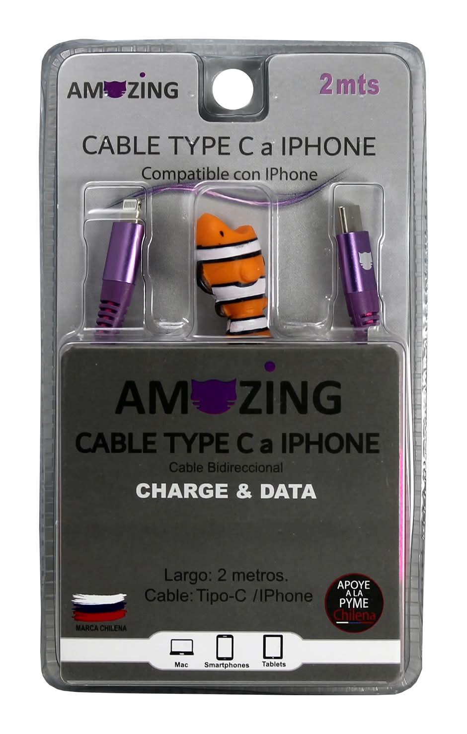 Amazing Cable tipo C + protector (2 m)