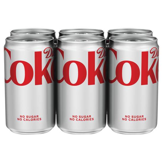 Diet Coke No Sugar Cola (6 pack, 7.5 fl oz)