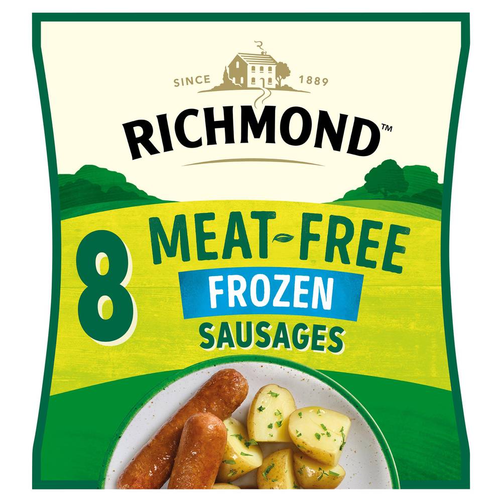 Richmond Thick Frozen Meat Free Vegan Sausages x8 304g