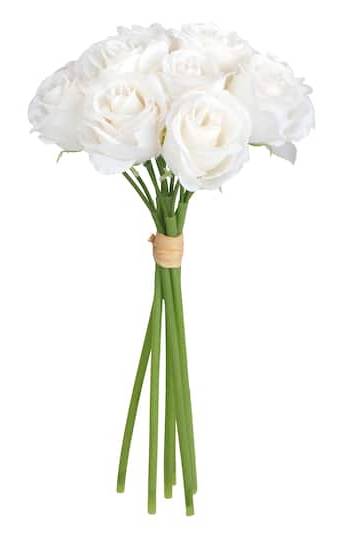 Ashland Cream Rose Bouquet, 11 in