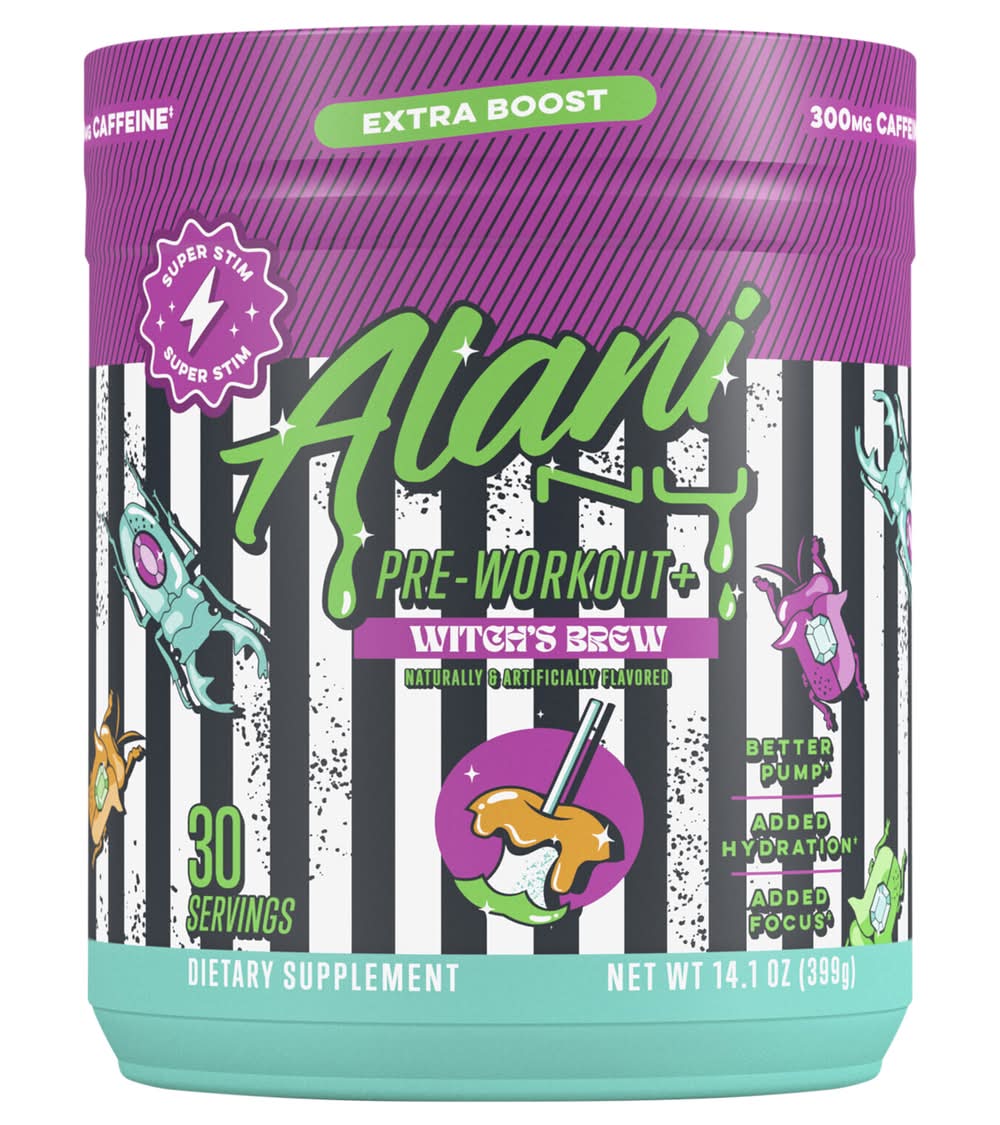 Alani Nu Pre Workout Powder, Witch's Brew (14.1 oz)