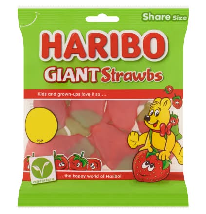 Haribo Giant Strawbs (140g)