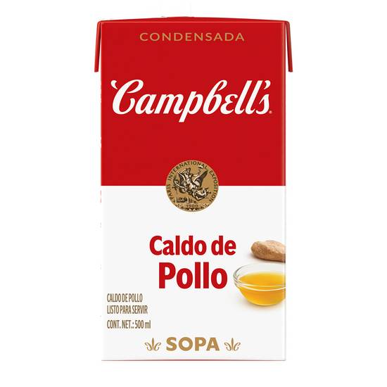 Campbell's caldo de pollo (cartón 500 ml)