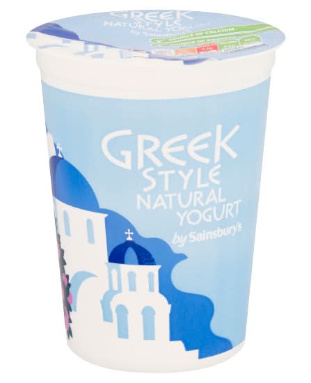 Sainsbury's Natural Greek Style Yogurt (500g)