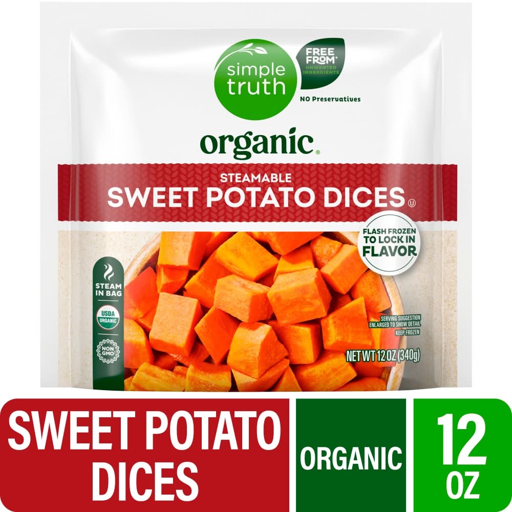 Simple Truth Organic Steamable Sweet Potato Dices (12 oz)