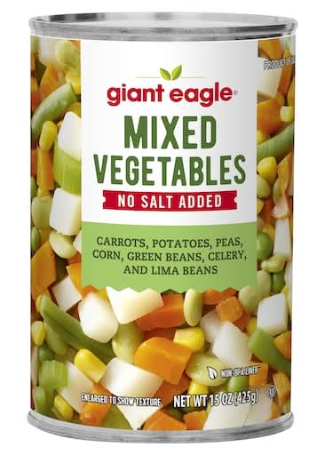 Giant Eagle No Salt Added Mixed Vegetables (15 oz)