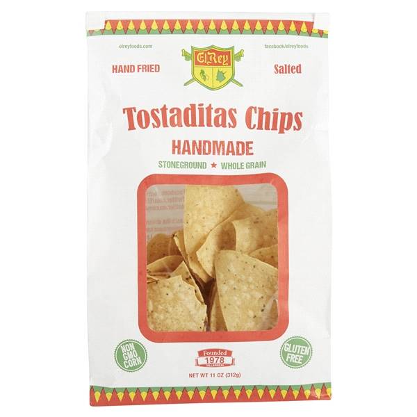 El Ray Hand Fried Salted Tortilla Chips, 16 oz.