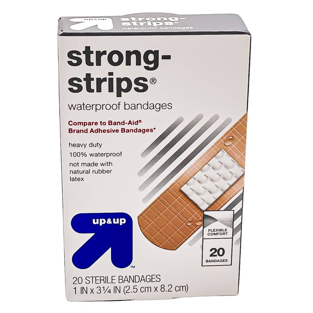 Strong Strip Waterproof Bandages - 20ct - up & up™