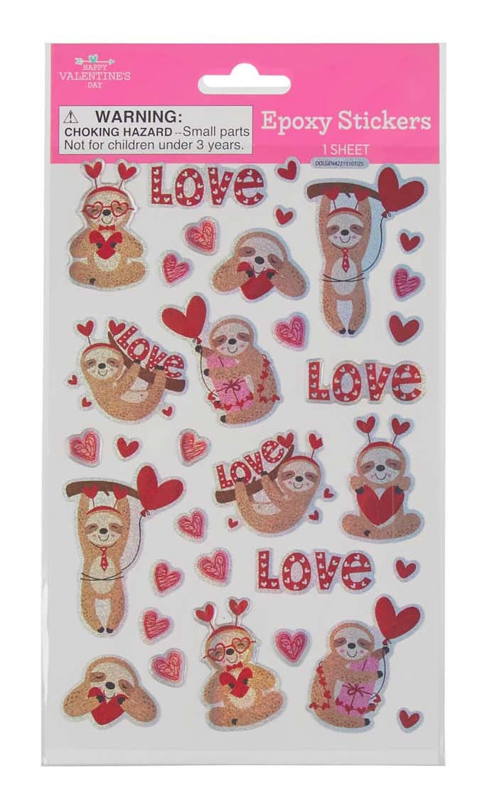 Happy Valentine'S Day Stickers Sheet Assorted