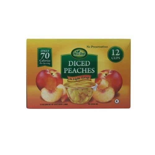 Neostar Diced Peaches in Light Syrup (12 ct, 48 oz)
