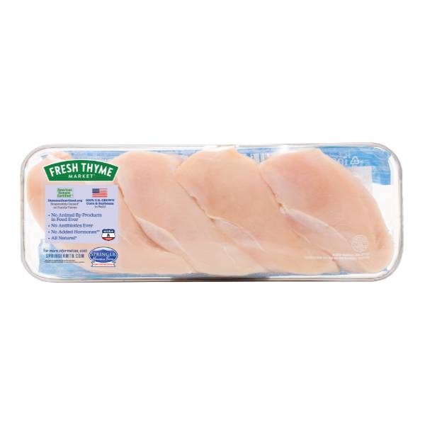 Fresh Thyme Antibiotic Free Boneless Skinless Chicken Breasts Family Pack