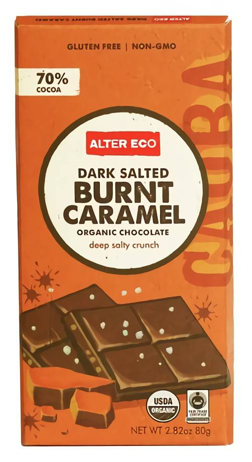 Alter Eco Dark Salted Burnt Caramel Organic Chocolate (80 g)