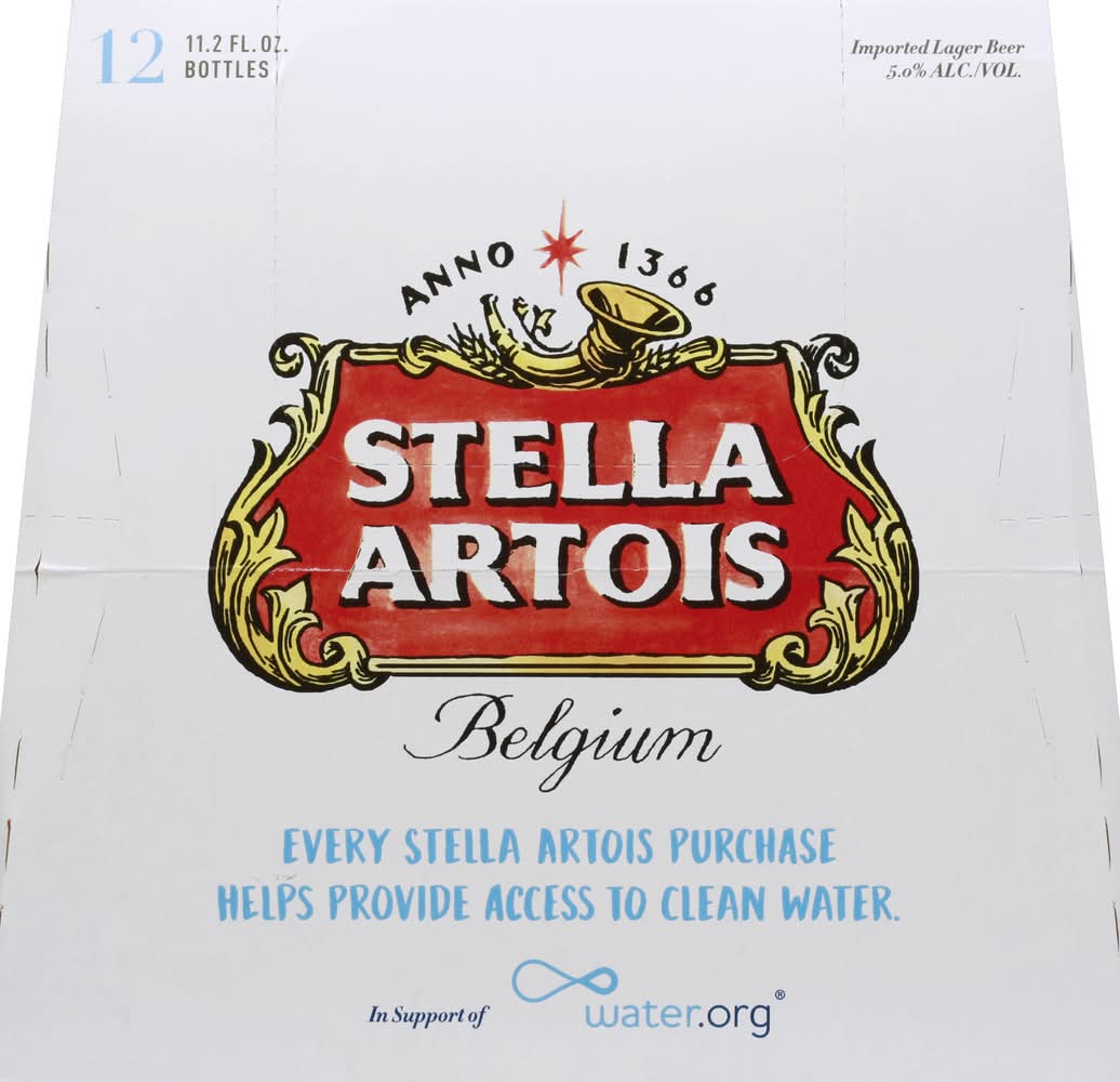 Stella Artois Belgium Lager Beer (12 x 11.2 fl oz)