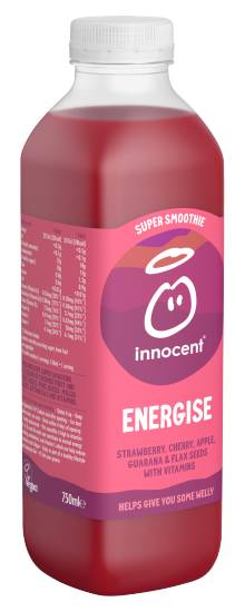 innocent Super Smoothie Energise, Strawberry & Cherry (750ml)