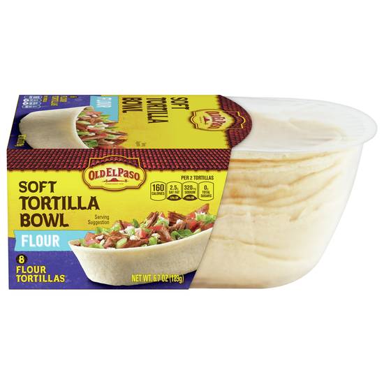 Old El Paso Flour Soft Tortilla Bowl (8 ct)