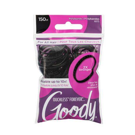 Goody Forever Polyband Black (150 ct)