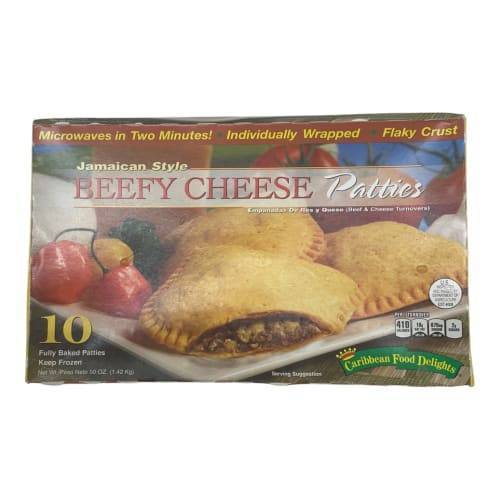 Caribbean Food Delights Frozen Jamaican Style Beefy Cheese Patties