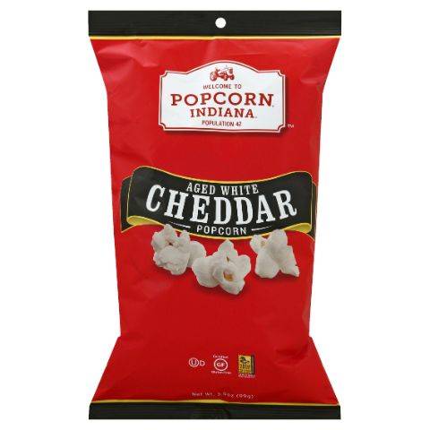Popcorn Indiana Aged White Cheddar 3.5oz