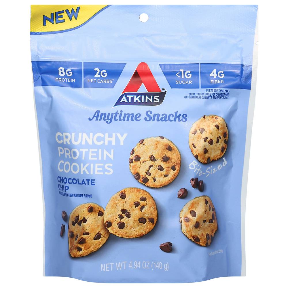 Atkins Crunchy Chocolate Chip Protein Cookies (4.94 oz)