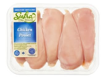 Sufra Poitrines De Poulet Désossées Sans Peau Halal / Halal Boneless Skinless Chicken Breast 1.075 KG