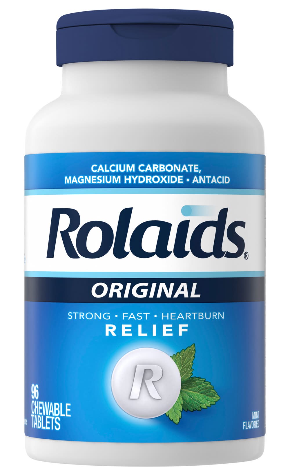 Rolaids Antacid & Calcium & Magnesium Supplement, Mint (96 ct)