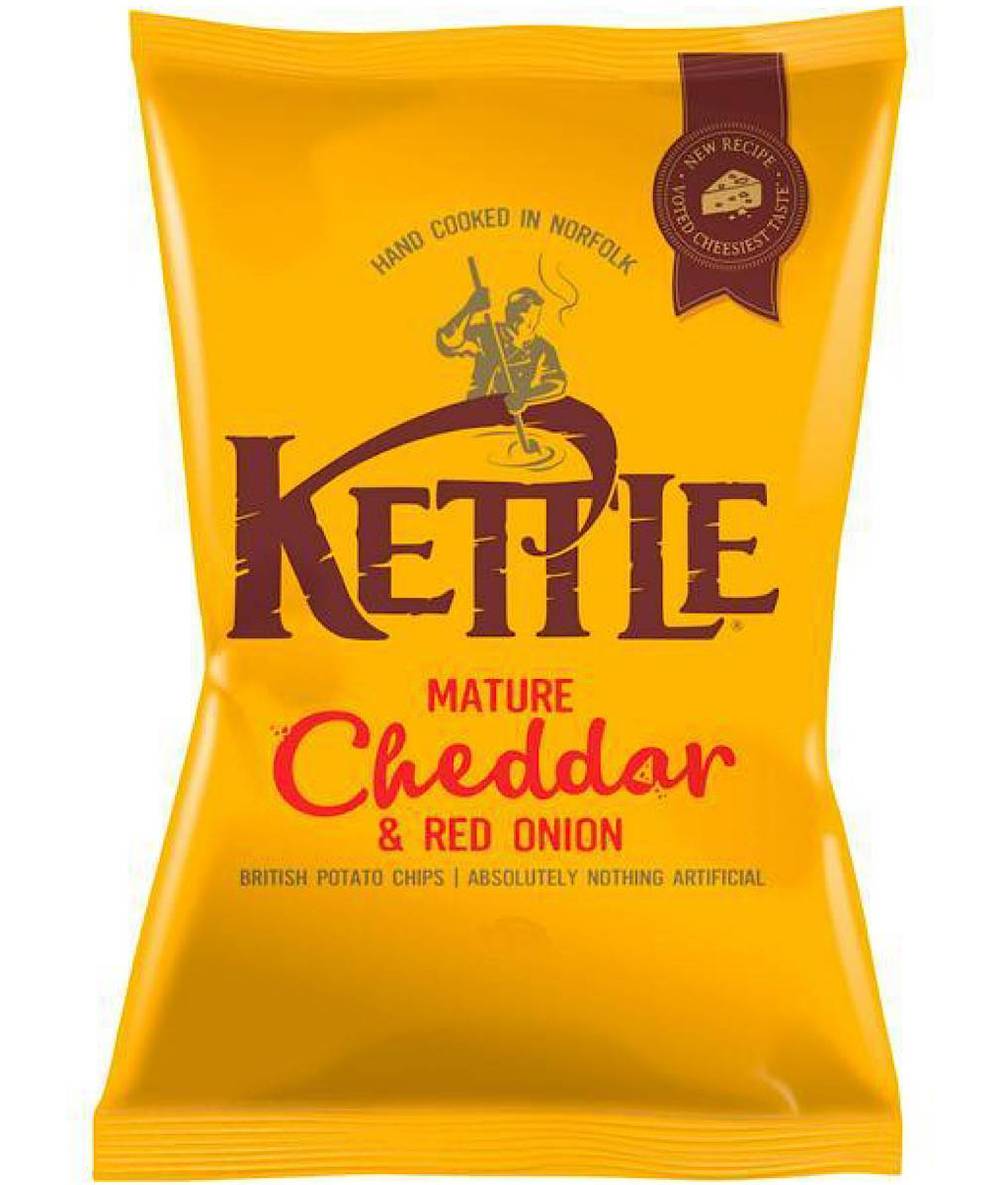 Kettle Chips Mature Cheddar & Red Onion 80g