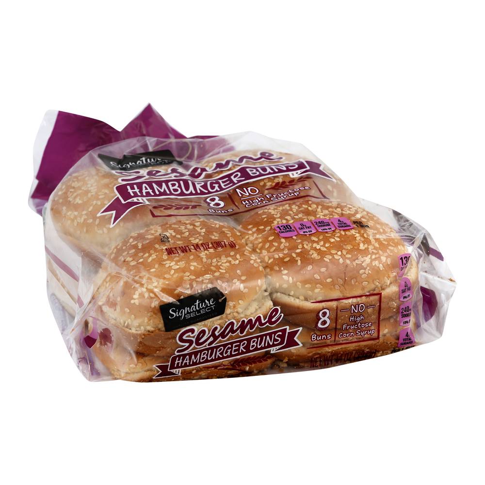 Signature Select Sesame Hamburger Buns (14 oz)