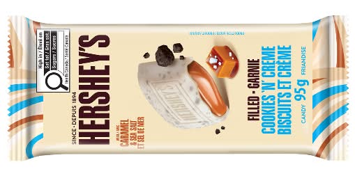 Hershey's Cookies N Creme Chocolate Bar, Caramel & Sea Salt (95 g)
