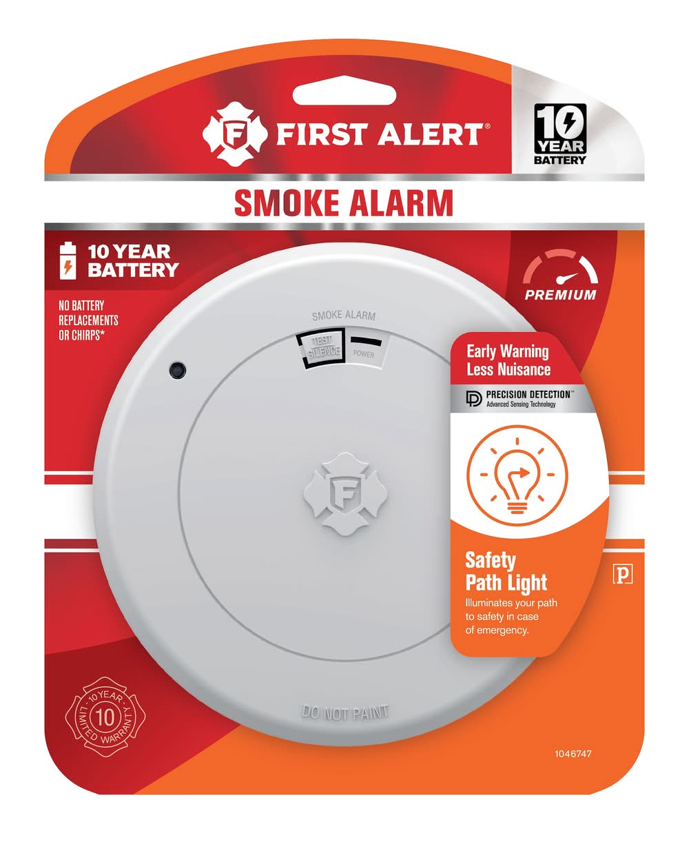 First Alert 10-Year Battery Battery-operated Photoelectric Smoke detector