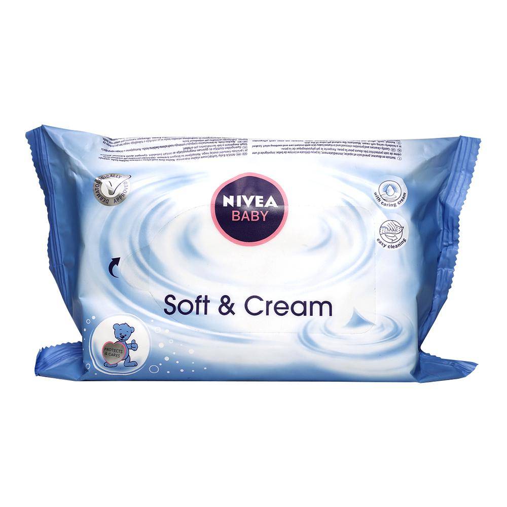 Nivea toallitas húmedas soft & cream (63 un)