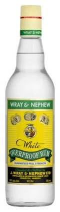 J. Wray & Nephew White Overproof, 1L rum (63.0% ABV)