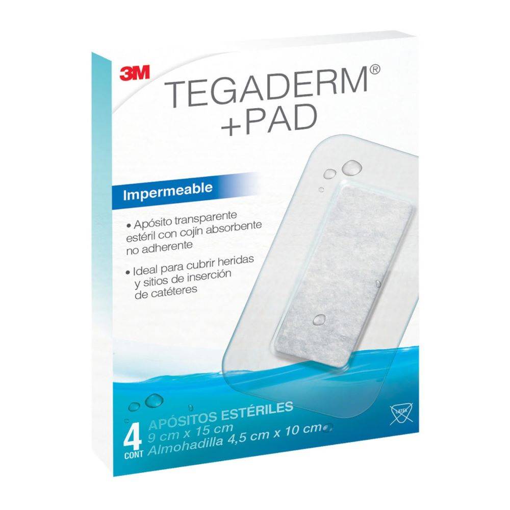 3M · Tegaderm + pad impermeable (4 un)