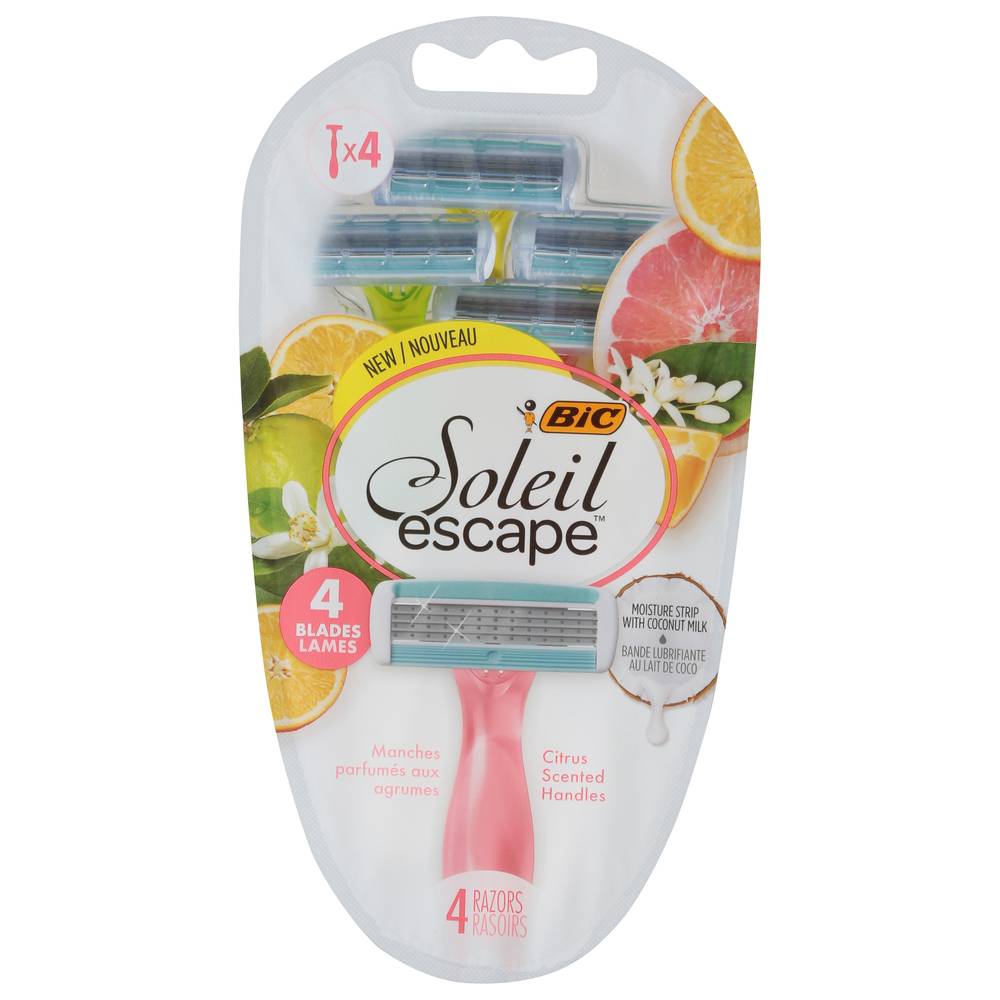 Bic Soleil Escape Women's Disposable Razors (4 ct)