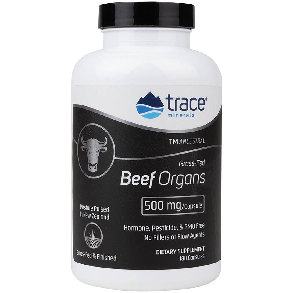 Grass-Fed Beef Organs 500 Mg - (180 Capsules)
